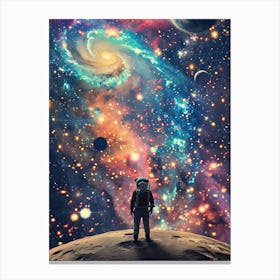 Astronaut In Space Canvas Print