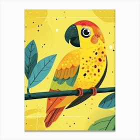 Yellow Parrot Canvas Print