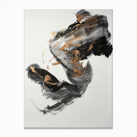 Gold And Black 57 Canvas Print