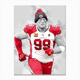 J.J. Watt Arizona Cardinals Canvas Print