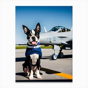 Boston Terrier-Reimagined 26 Canvas Print