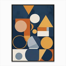 Modern Geometric Shapes Art Print (7) Canvas Print