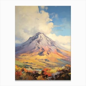 Popocatepetl Mexico 1 Mountain Painting Canvas Print