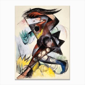 Caliban Figurine For The Tempest By William Shakespeare (1914), Franz Marc Canvas Print