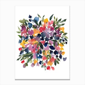 Abstract Flower Bouquet Canvas Print