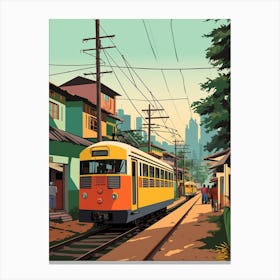 Bangladesh 2 Travel Illustration Canvas Print