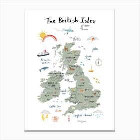 The British Isles Canvas Print