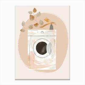 Illustration Of A Washing Machine 1 Canvas Print