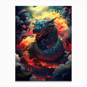 Dragon In The Sky 5 Canvas Print