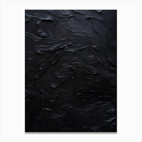 Black Paint Texture 1 Canvas Print