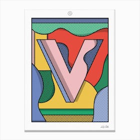 The Letter V Canvas Print