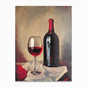 Nero D'Avola 1 Oil Painting Cocktail Poster Canvas Print