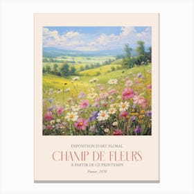 Champ De Fleurs, Floral Art Exhibition 21 Canvas Print