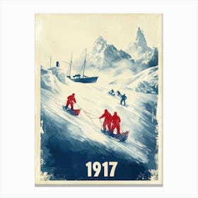 Aihrgdesign A Vintage Adventure Poster Of A Dramatic Polar Re 1fbdd759 F05f 4974 9e03 C89e3a293264 3 Canvas Print