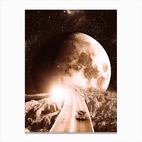 On The Way To The Vintage Moon Canvas Print