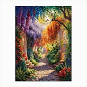 Wisteria Garden Canvas Print