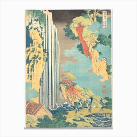 Ono Waterfall On The Kisokaidō , Katsushika Hokusai 1 Canvas Print