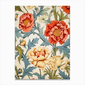 Wallpaper Floral Pattern 2 Canvas Print