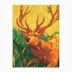 Deer Painting 4 Canvas Print