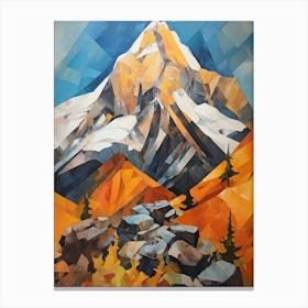 Grand Teton Usa 1 Mountain Painting Canvas Print