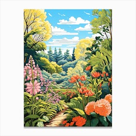 Montreal Botanical Garden Canada Illustration 1  Canvas Print