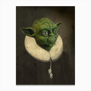 Vintage Sir Yoda Canvas Print