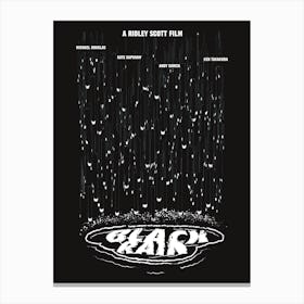 Black Rain Unofficial Film Canvas Print