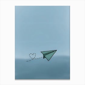 Paper Airplane Canvas Print