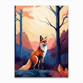 Fox In The Forest 1 Canvas Print