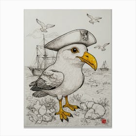 Sailor Bird 1 Canvas Print