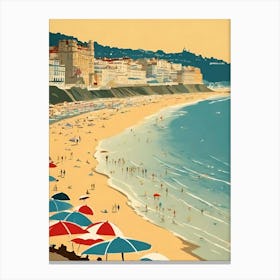 Beach In France Canvas Print