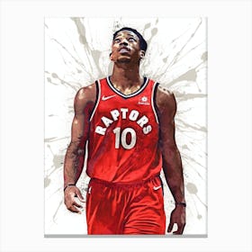 Demar Derozan Toronto Raptors Canvas Print