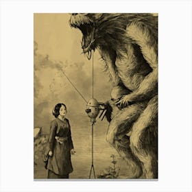 Be like monster Canvas Print