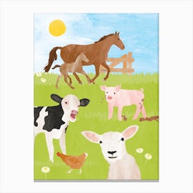 Farm Animals Canvas Print