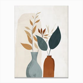 Two Vases, Minimalism, Hygge Canvas Print