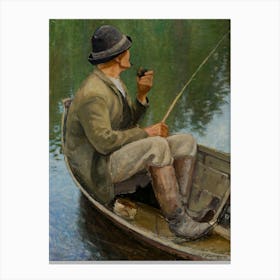 Man Fishing (1922), Pekka Halonen Canvas Print