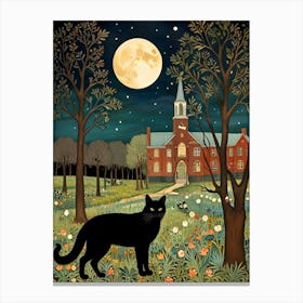 William Morris Cat In The Moonlight 18 Toile