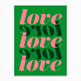 Love Green  Canvas Print