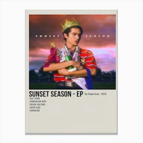 Sunset Season Ep By Conan Gray 2018 Poster 1 Canvas Print