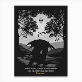 Paarthurnax Skyrim Canvas Print