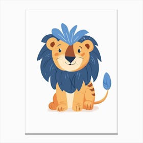 Cartoon Lion Canvas Print