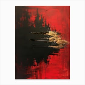 Abstract In Red And Gold Canvas Print