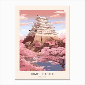Himeji Castle Japan 2 Travel Poster Canvas Print