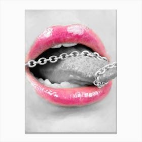 Chained Tongue Canvas Print