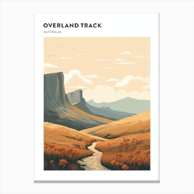 Overland Track Australia 1 Hiking Trail Landscape Poster Canvas Print