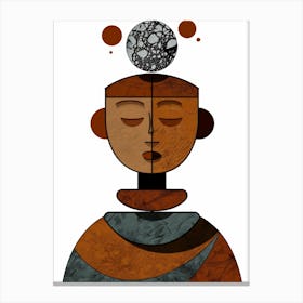 Man With A Ball In His Head Canvas Print