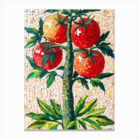 Mosaic Tomato Tree Canvas Print