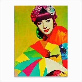 Jisoo Colourful Pop Art Canvas Print