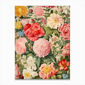 Floral Wallpaper 109 Canvas Print