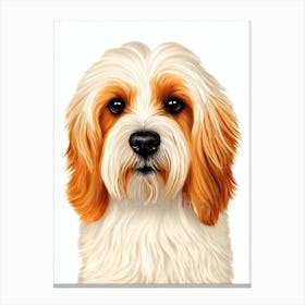 Coton De Tulear Illustration dog Canvas Print